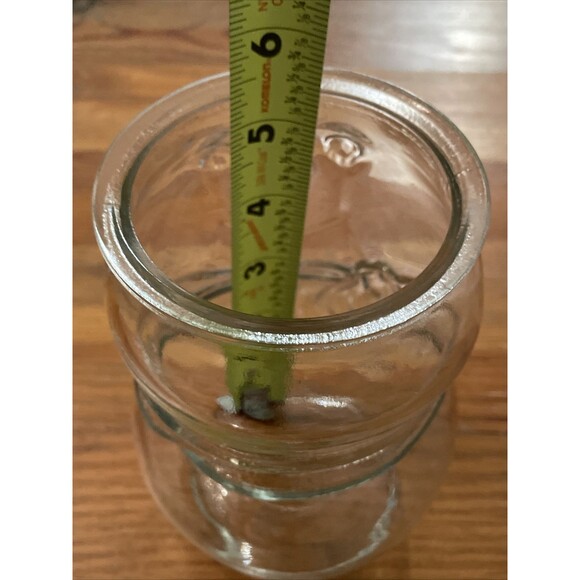 Libbey Clear Glass Lidded Snowman Jar Canister Christmas Holiday 8 Inches - Picture 8 of 13